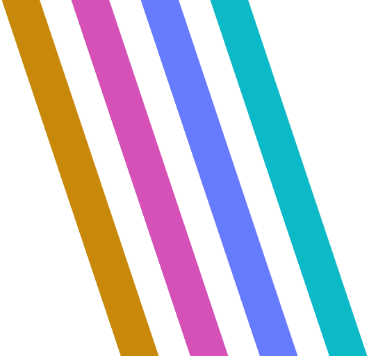 Story devs logo. It is four diagonal stripes, each of a different colour.